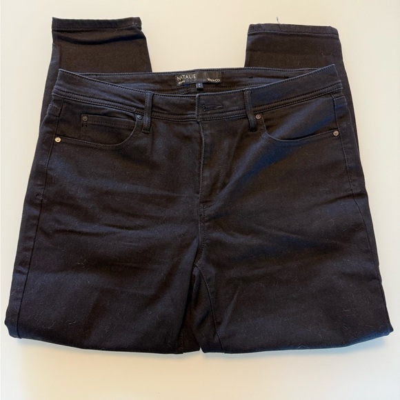 2/$30 🖤 RW&Co. Women’s Black Cropped High Rise Natalie Jeans Size Large - Picture 4 of 5